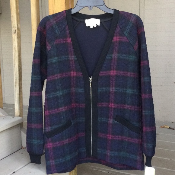 Artelier Nicole Miller Plaid Jacket Size M - Picture 1 of 7